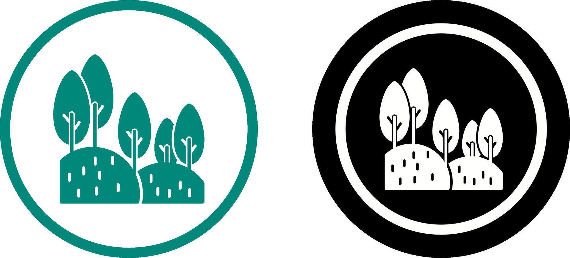 Forest Icon Design vector