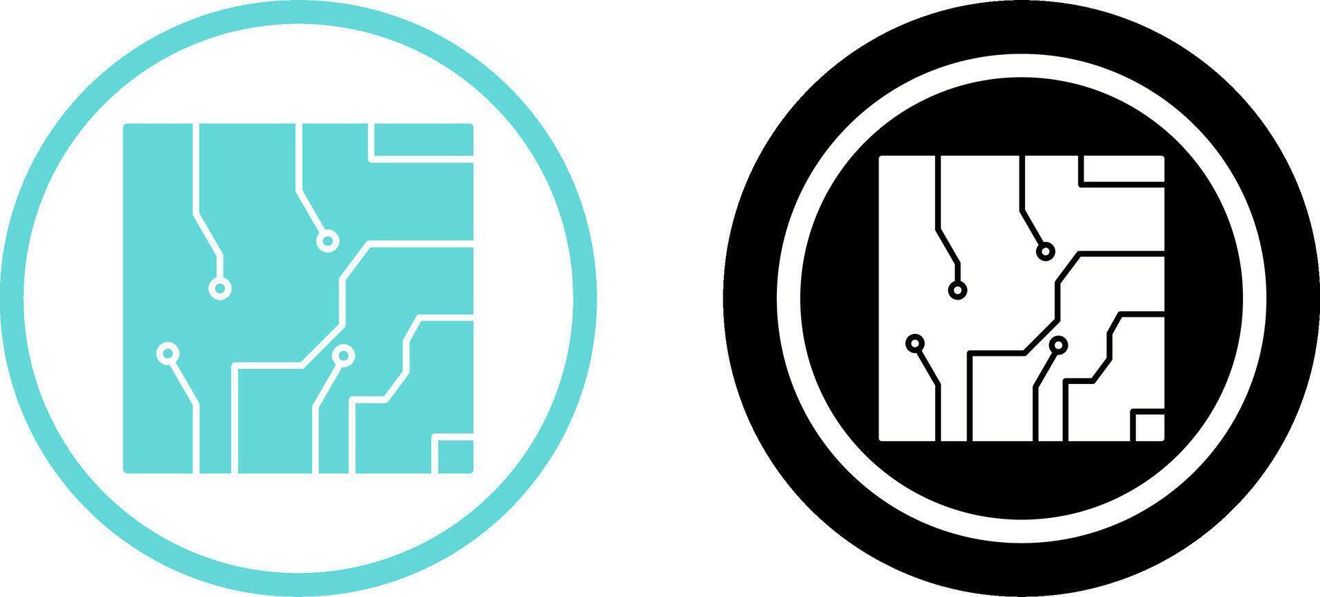 Electrical circuit Icon Design vector