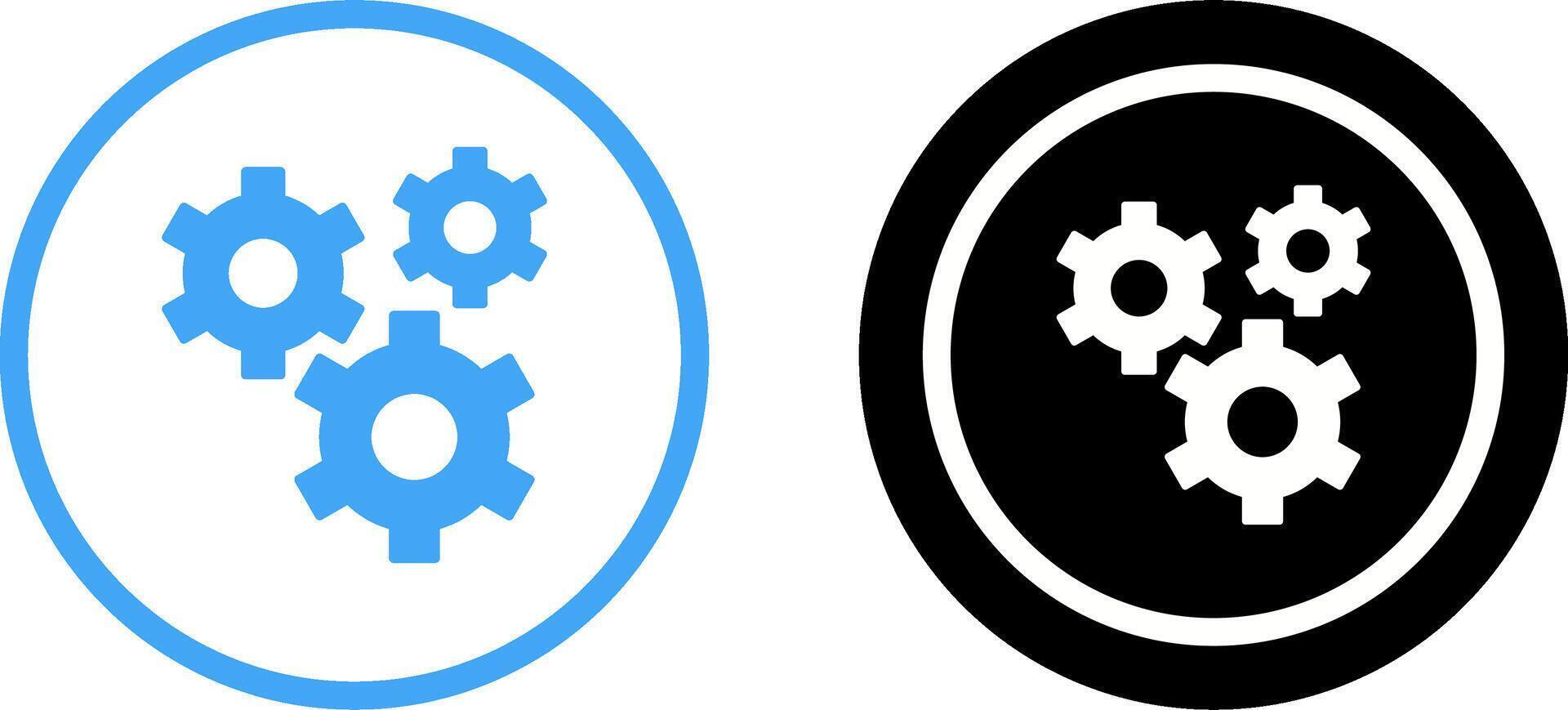 Gears Icon Design vector