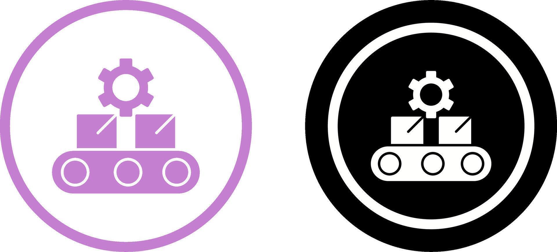 Conveyor Belt Icon Design vector