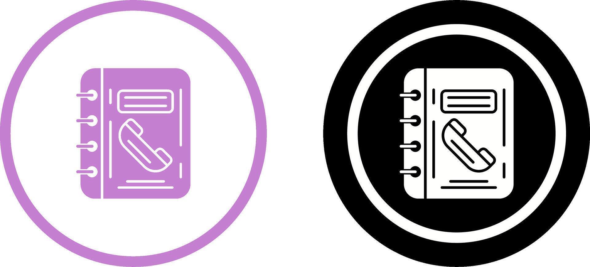 Phonebook Icon Design vector