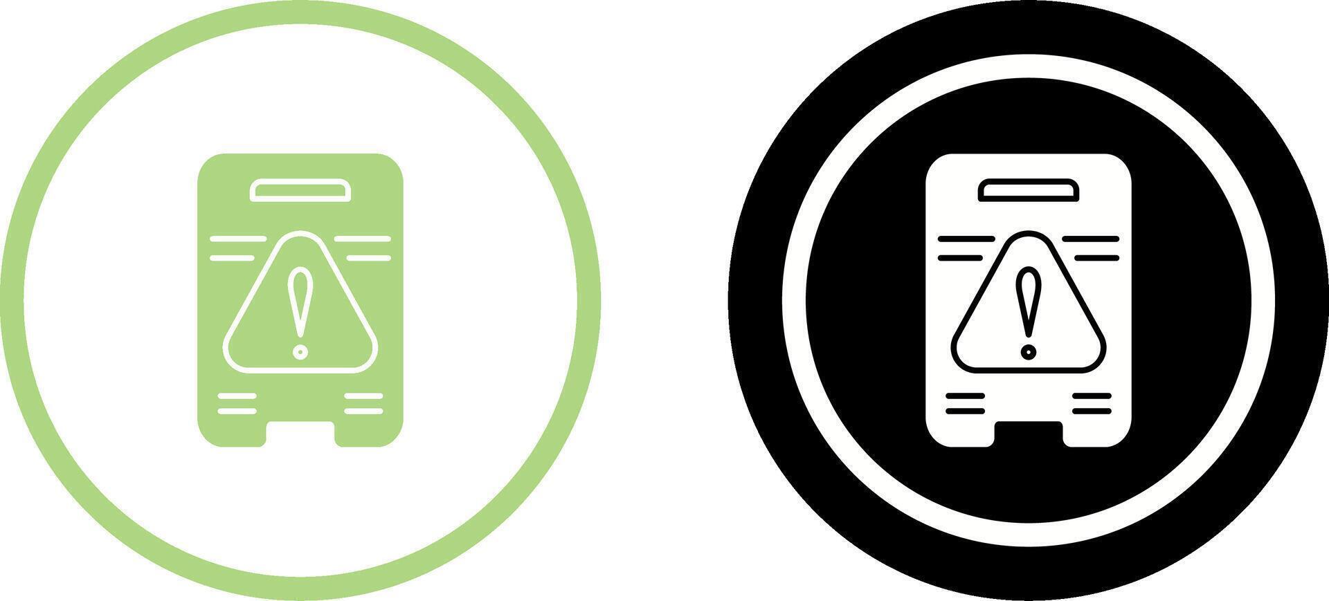 Caution Sign Icon Design vector