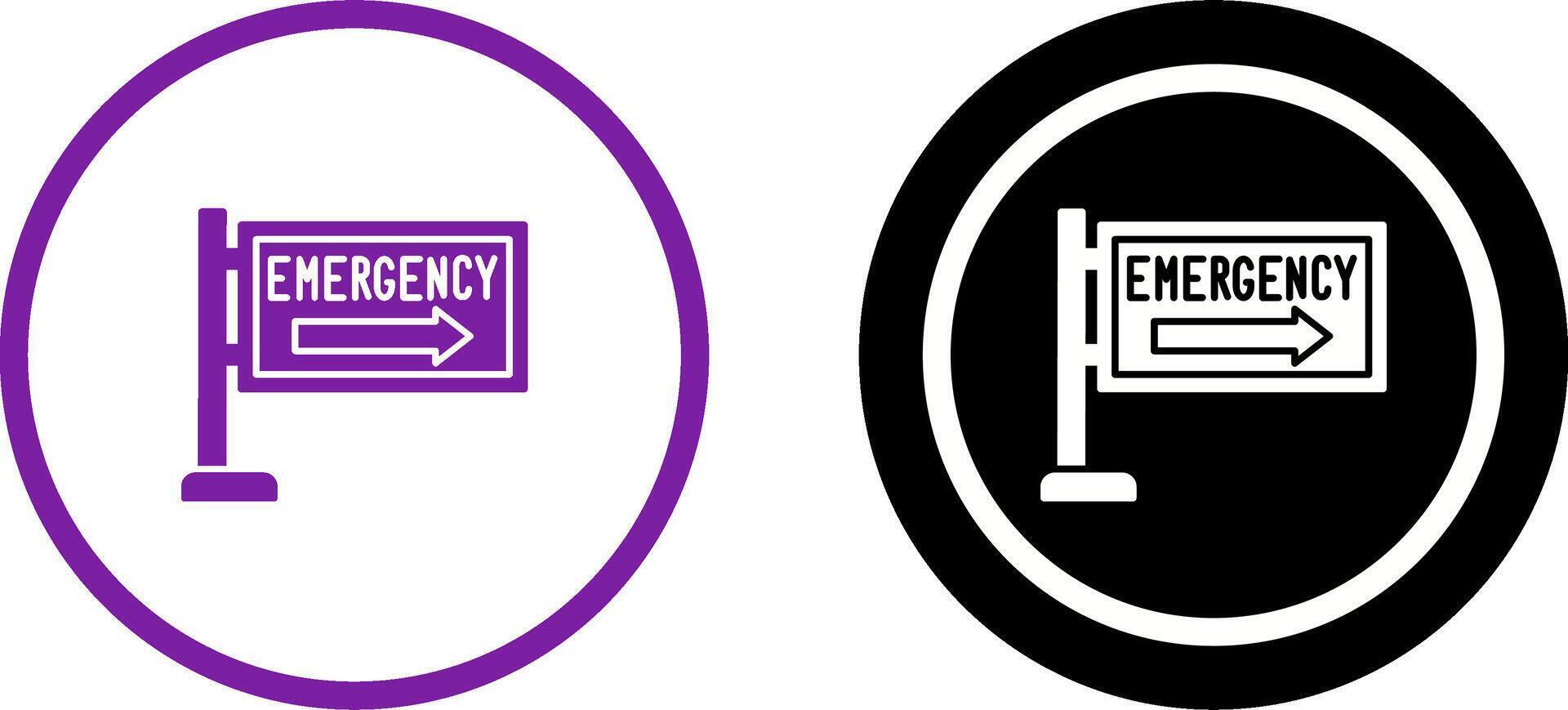 Emergency Sign Icon Design vector
