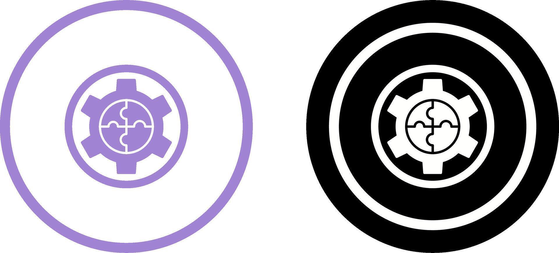 Solution Icon Design vector