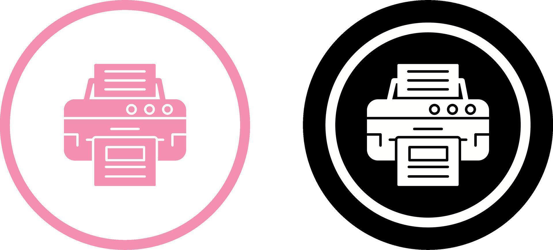 Printer Icon Design vector