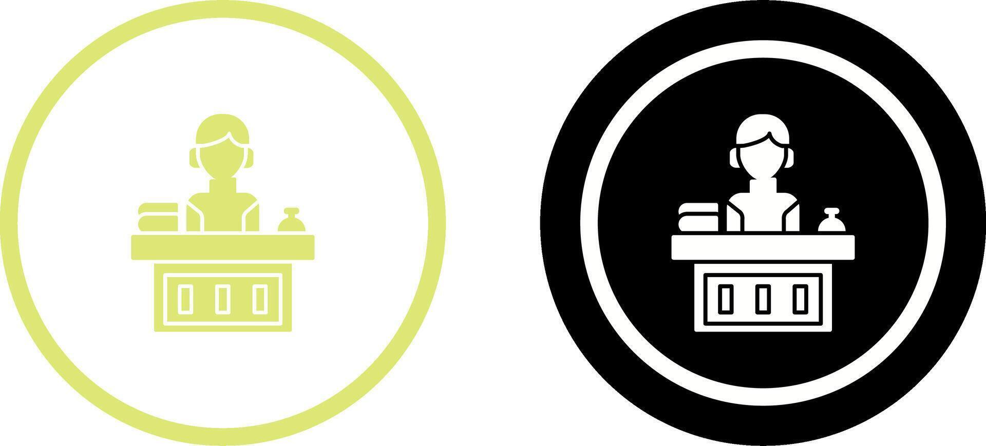 Office Reception Icon Design vector