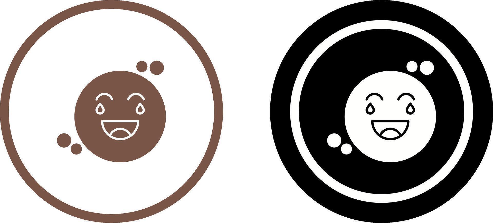 Loughing Icon Design vector