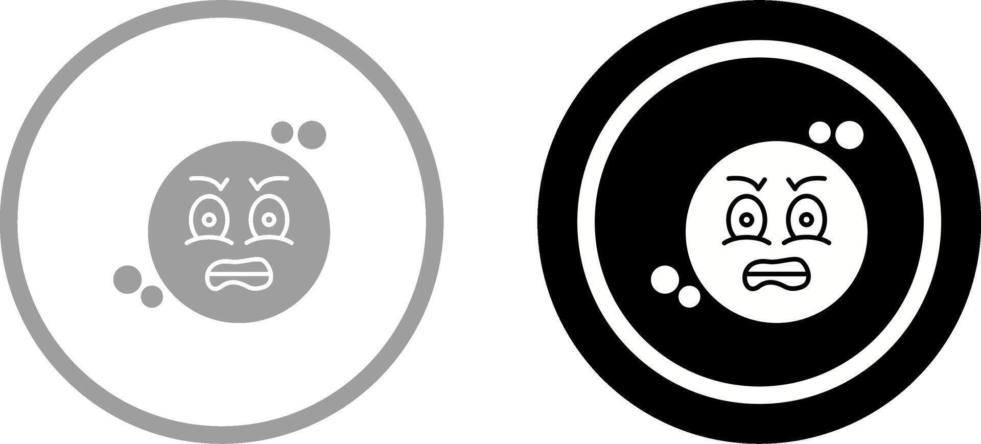 Angry Icon Design vector