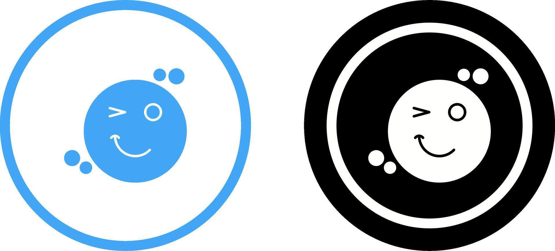Wink Icon Design vector