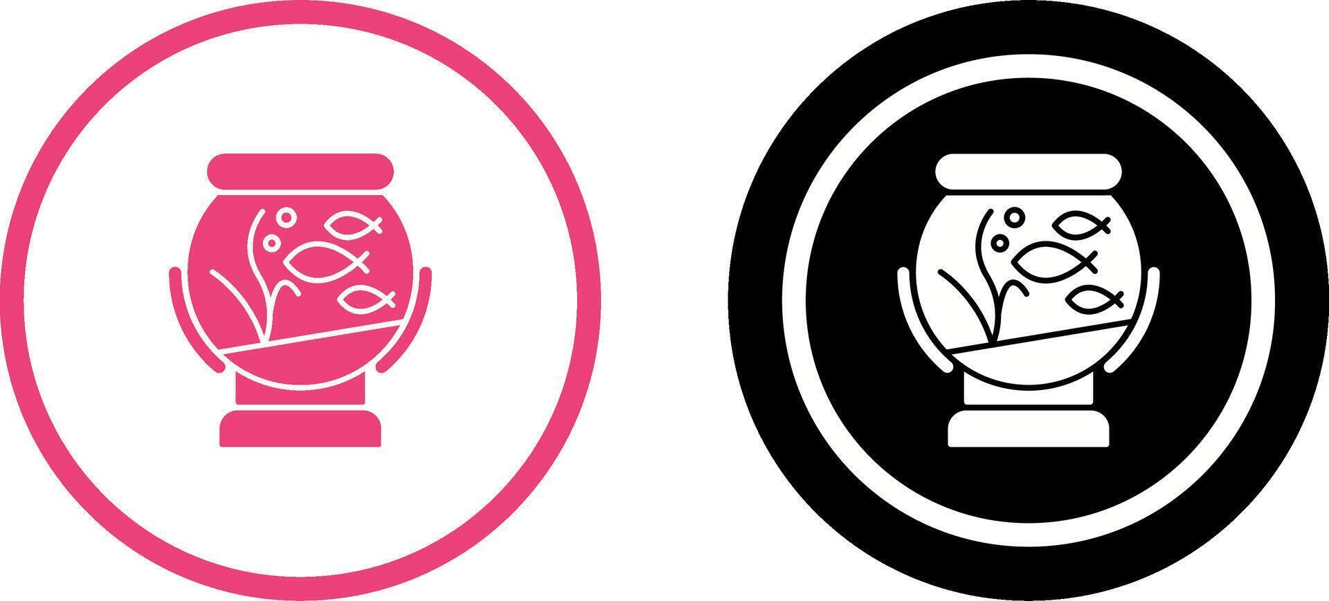 Fishbowl Icon Design vector
