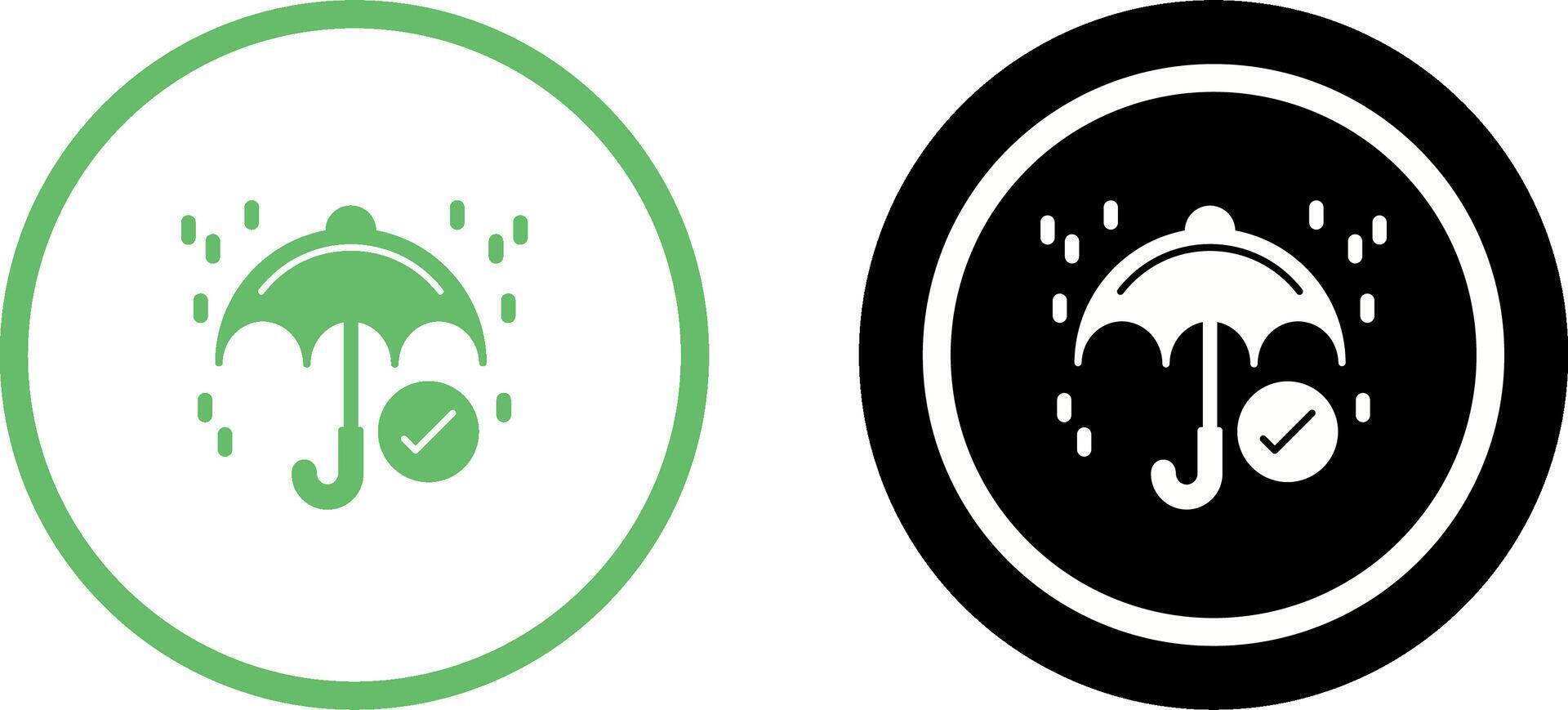 Keep Dry Icon Design vector