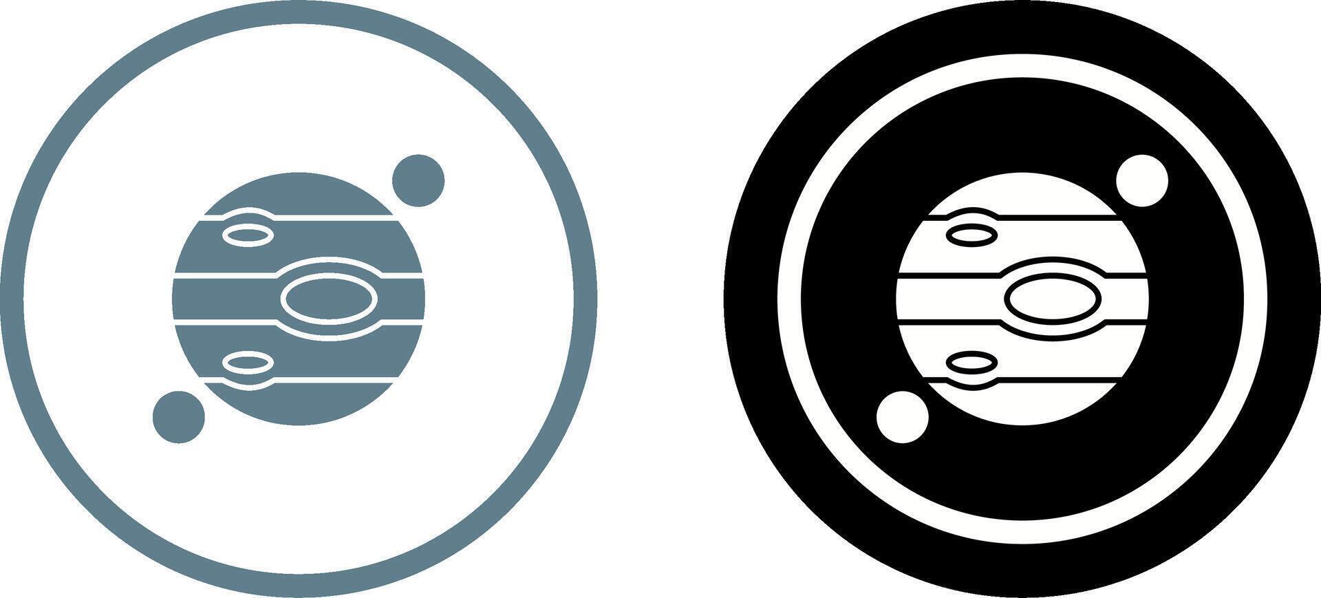 Jupiter Icon Design vector
