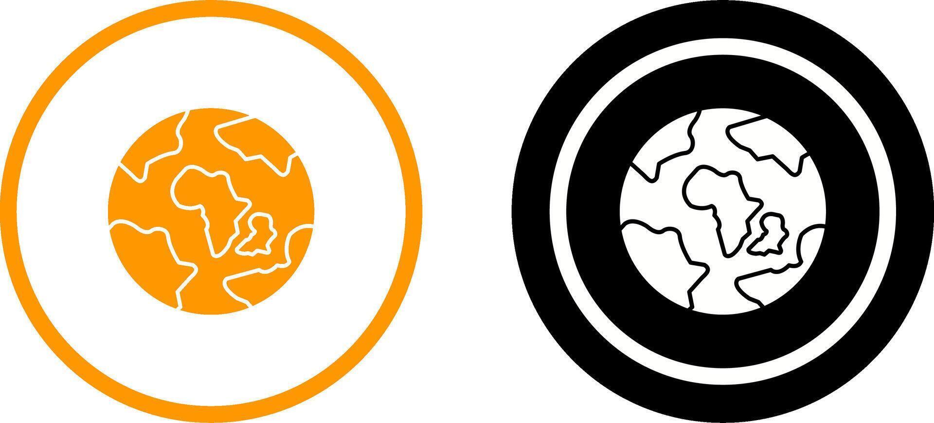 Earth Icon Design vector