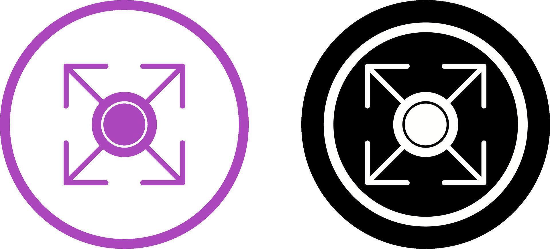 Expand Icon Design vector