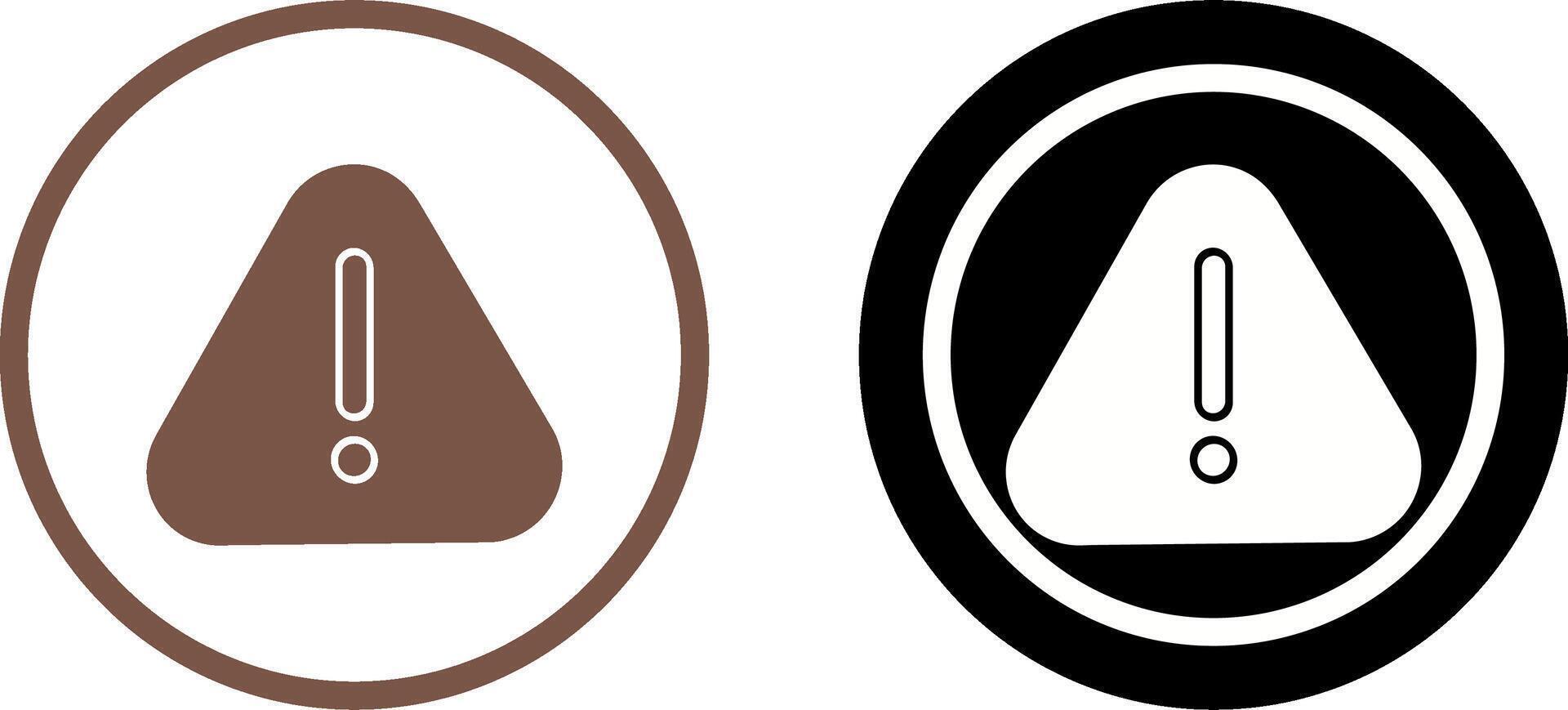 Warning Icon Design vector