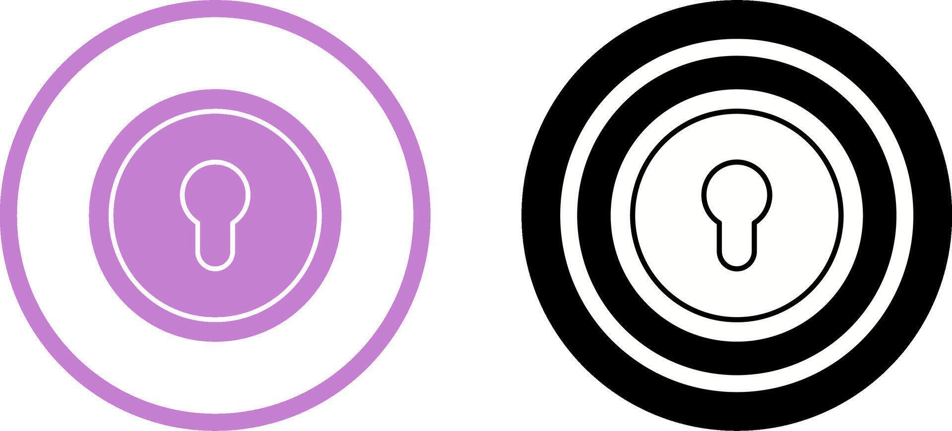 Key Hole Icon Design vector