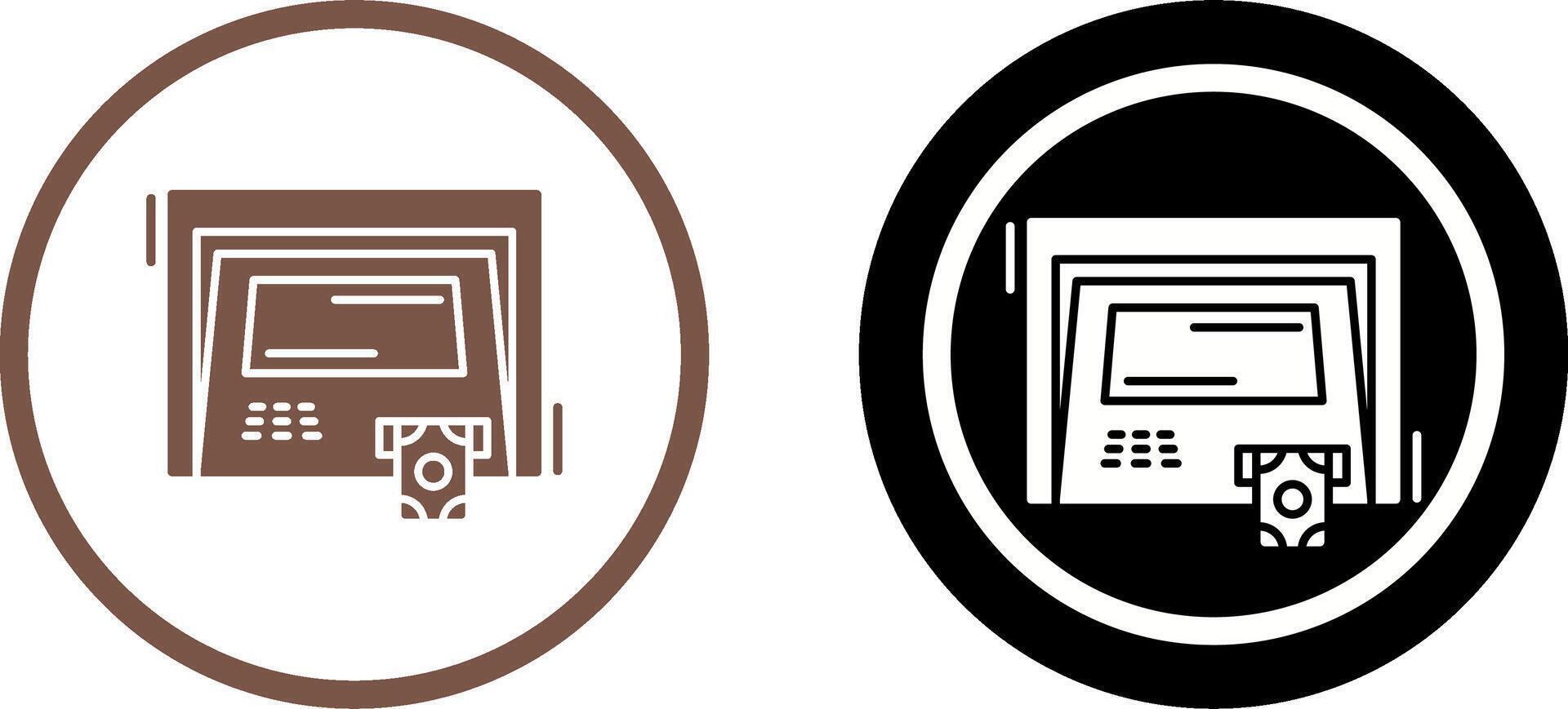 ATM Icon Design vector