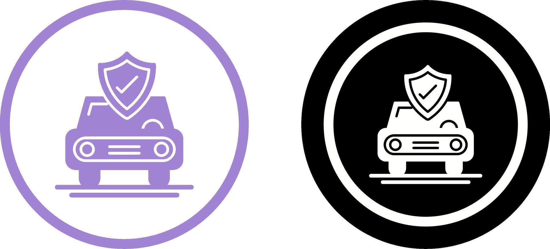 Car Protection Icon Design vector