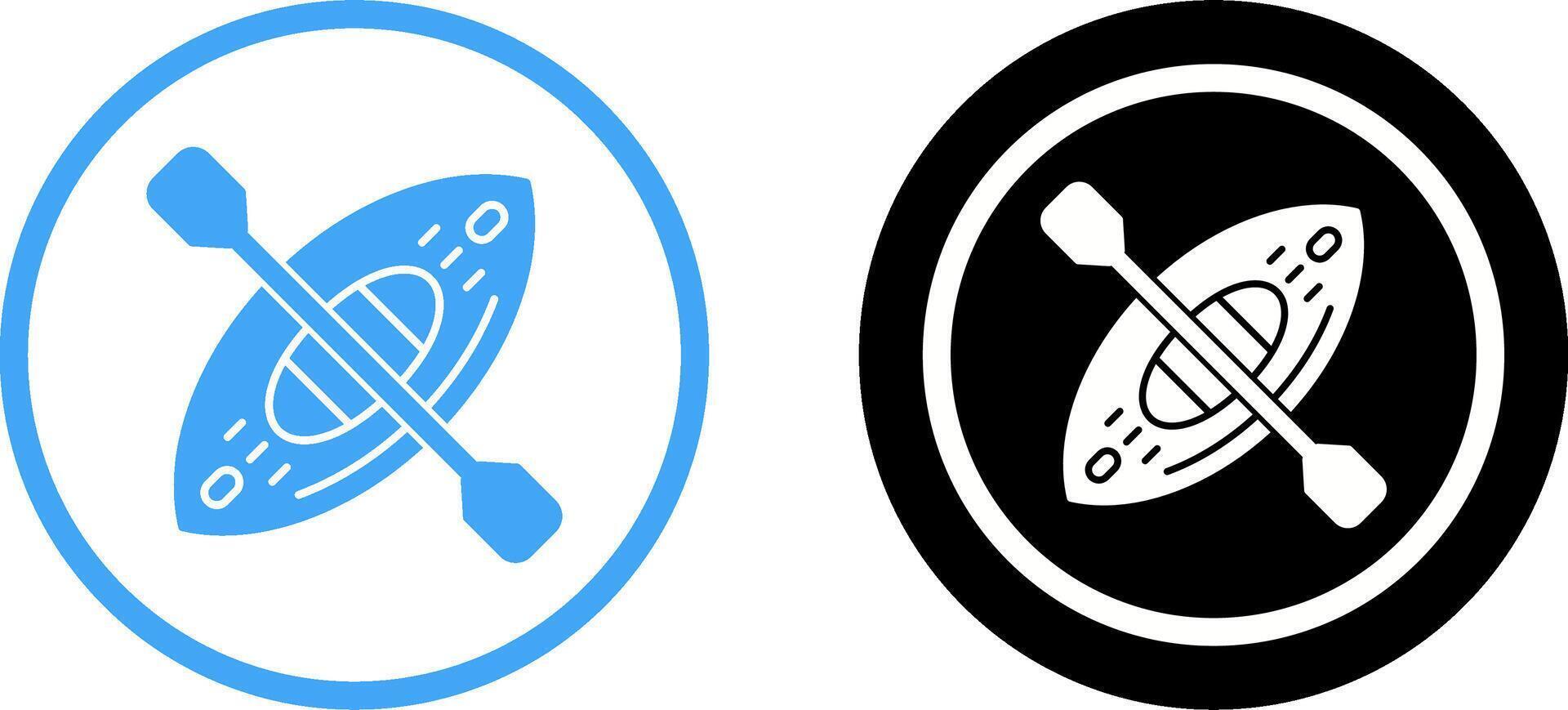 Kayak Icon Design vector