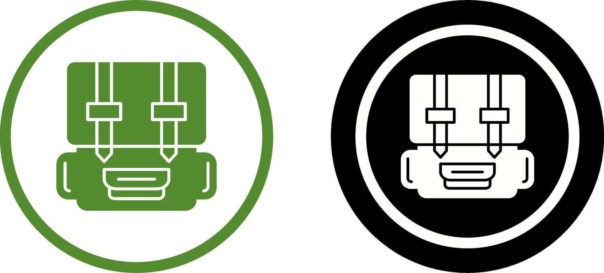 Backpack Icon Design vector