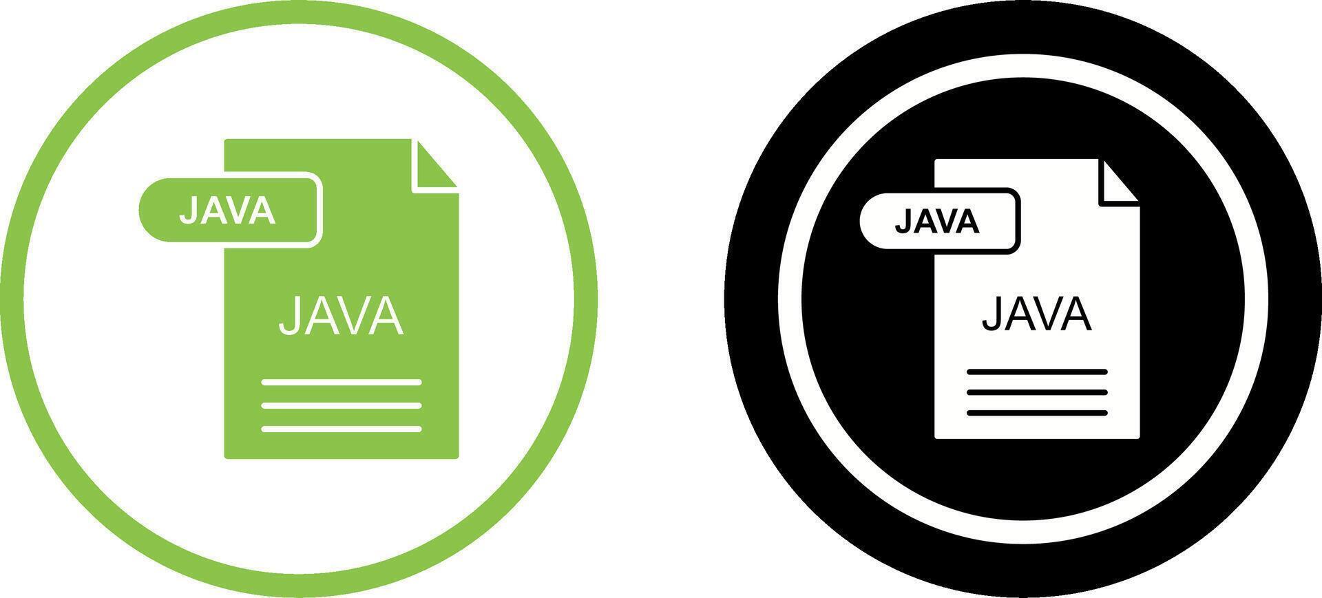 Java Icon Design vector