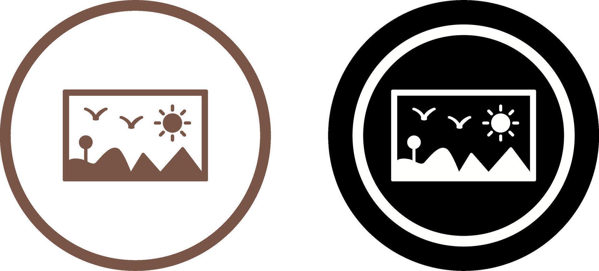 Painting Exhibit Icon Design vector