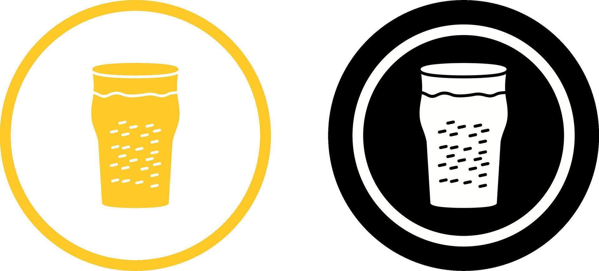 Pint of Beer Icon Design vector