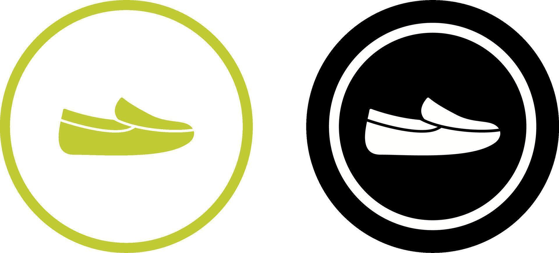 Men's Loafers Icon Design vector
