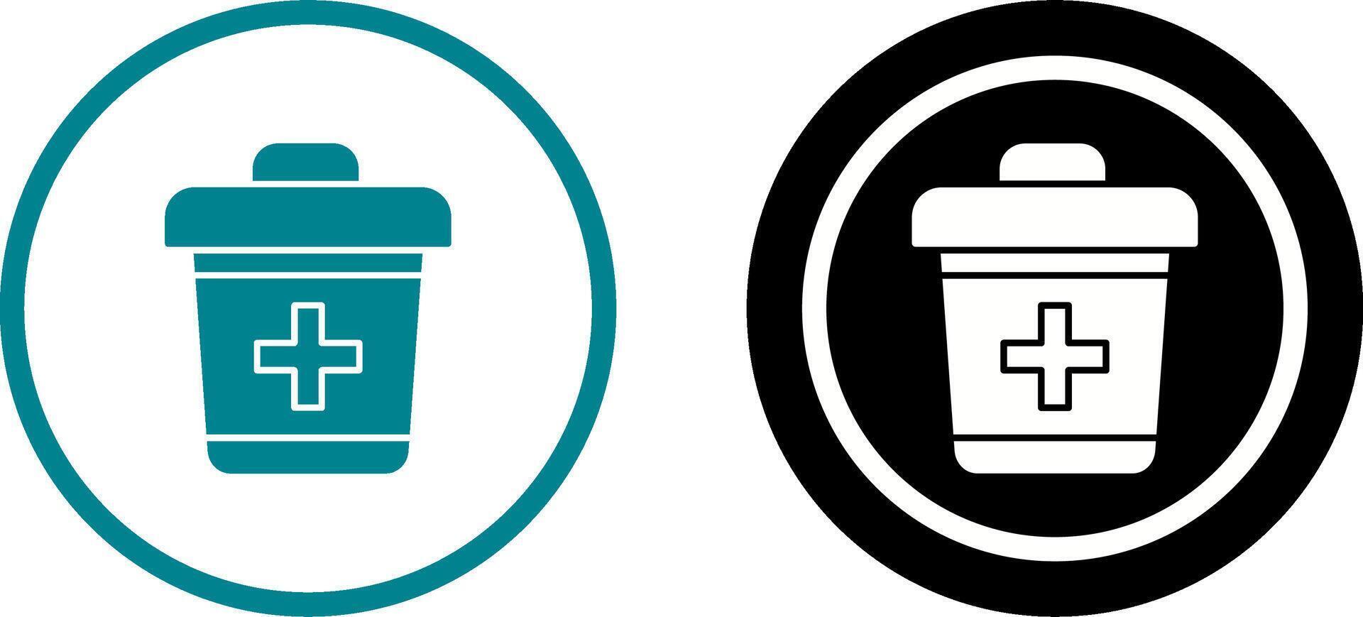 Dustbin Icon Design vector