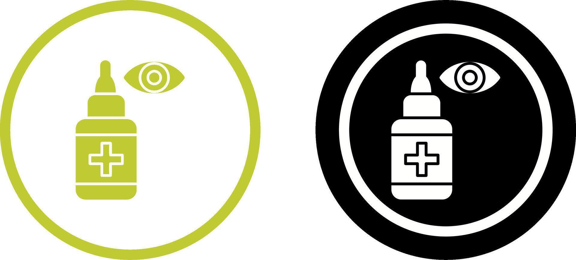 Eye Drop Icon Design vector