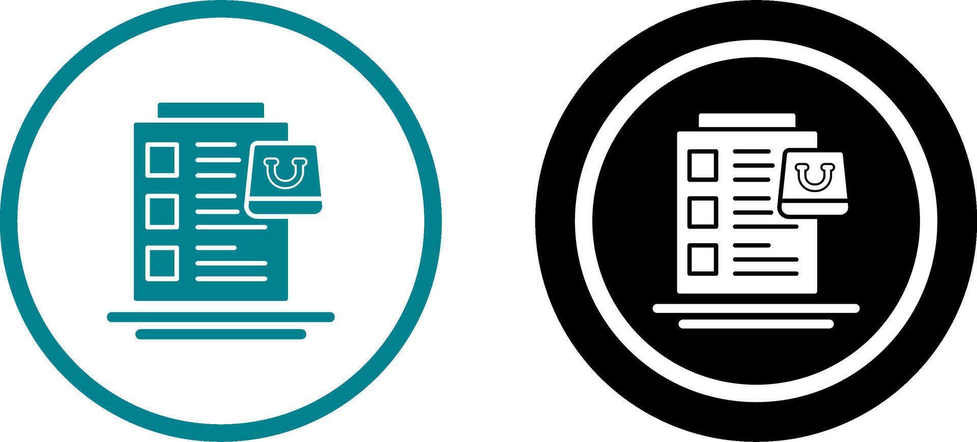 Wish List Icon Design vector