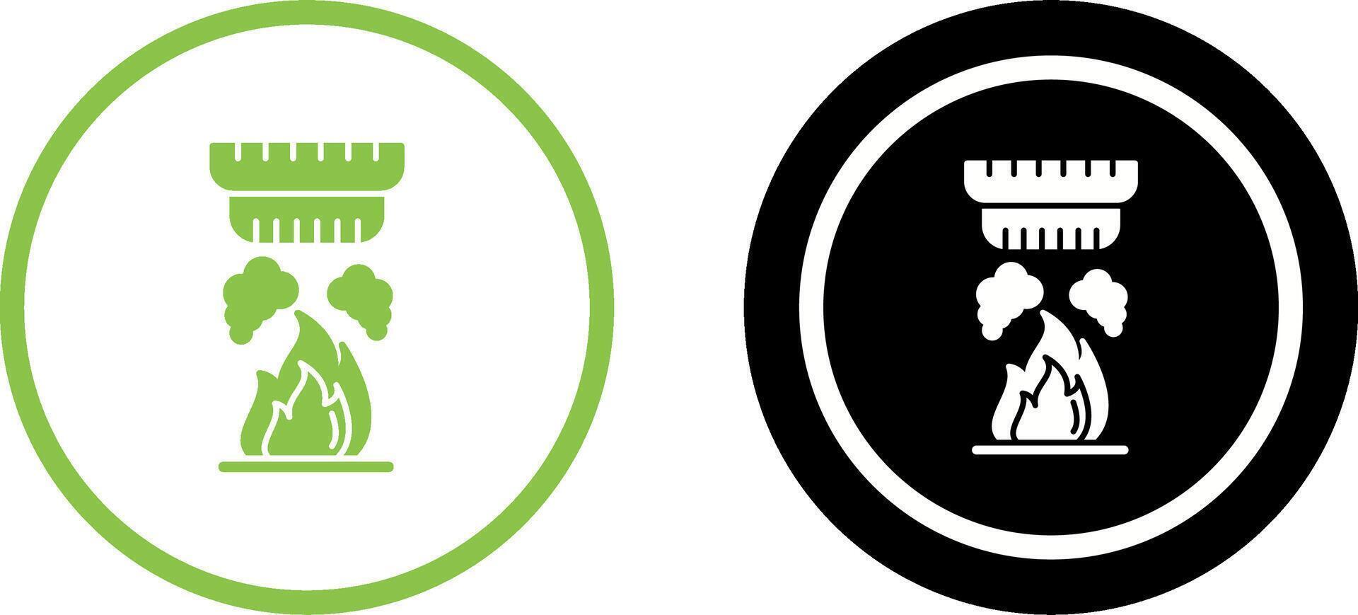 Smoke Detector Icon Design vector