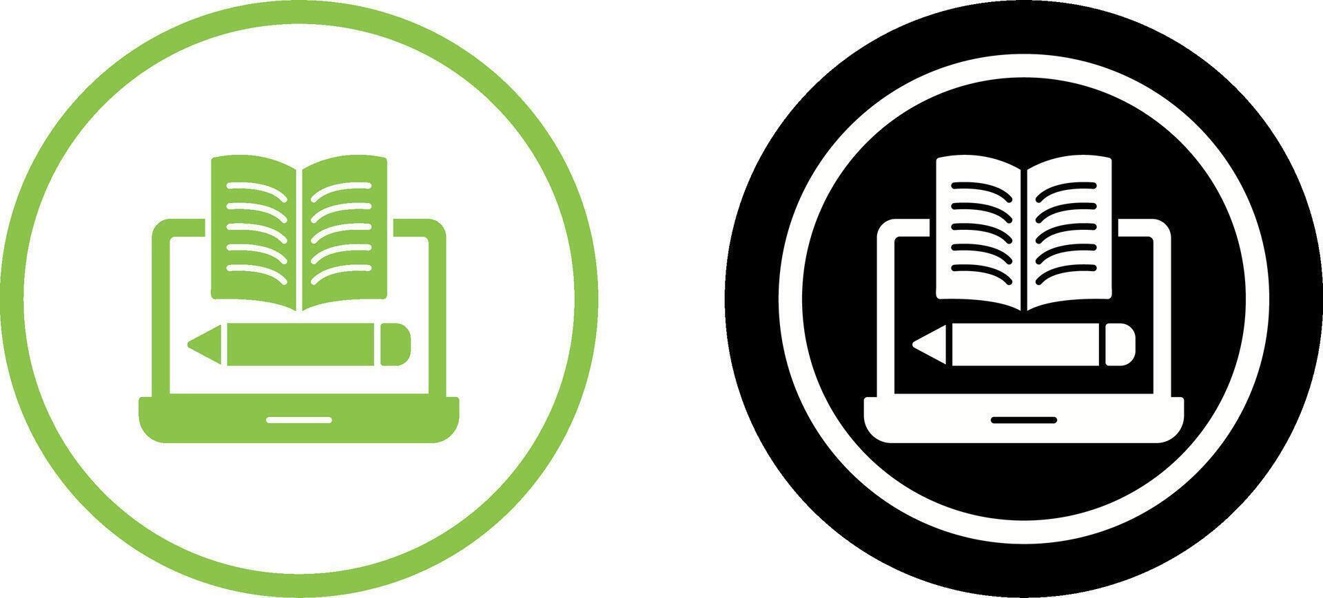 Written Icon Design vector