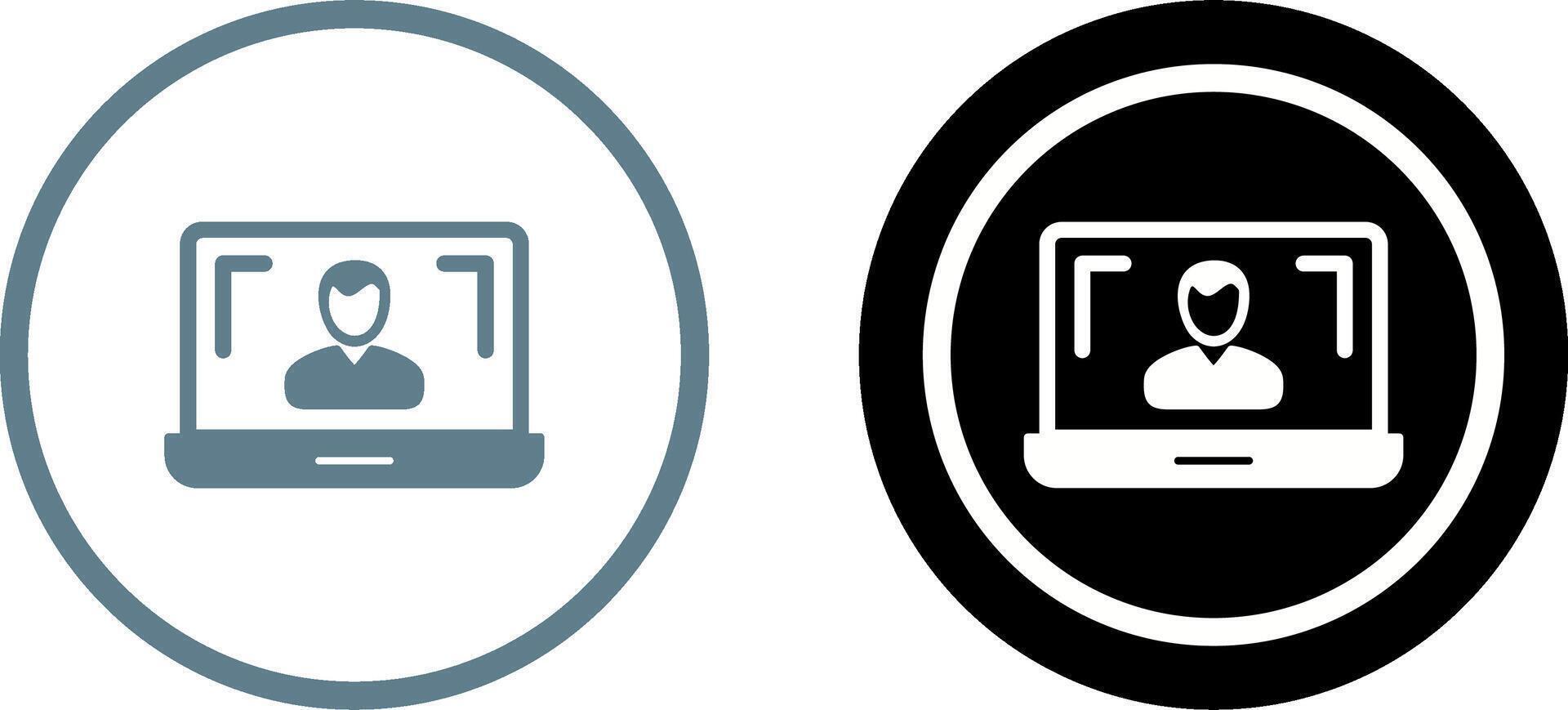 Online Lesson Icon Design vector