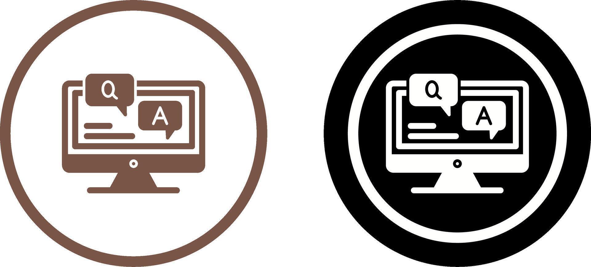 Faq Icon Design vector