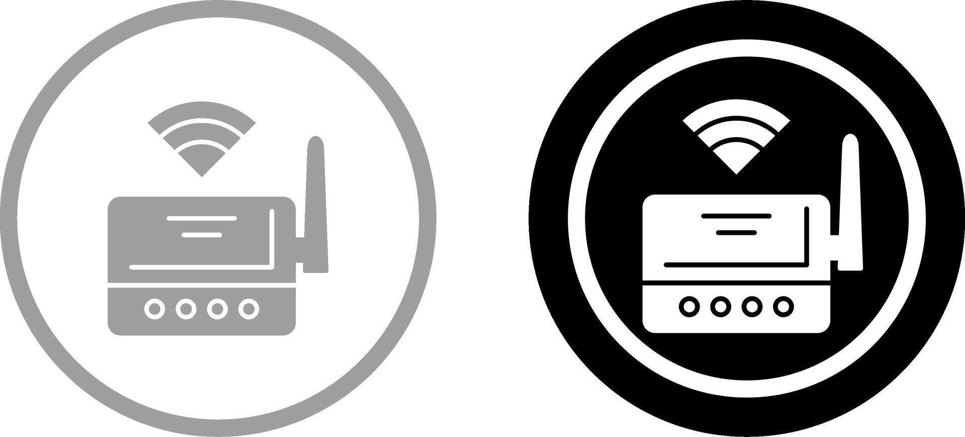 diseño de icono de enrutador wifi vector