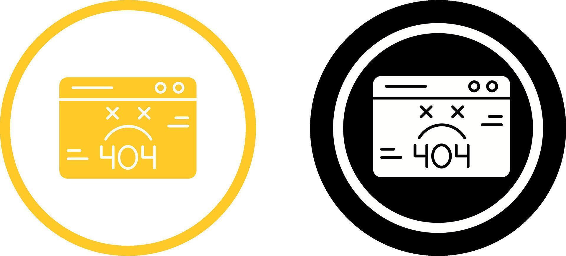 404 Error Icon Design vector
