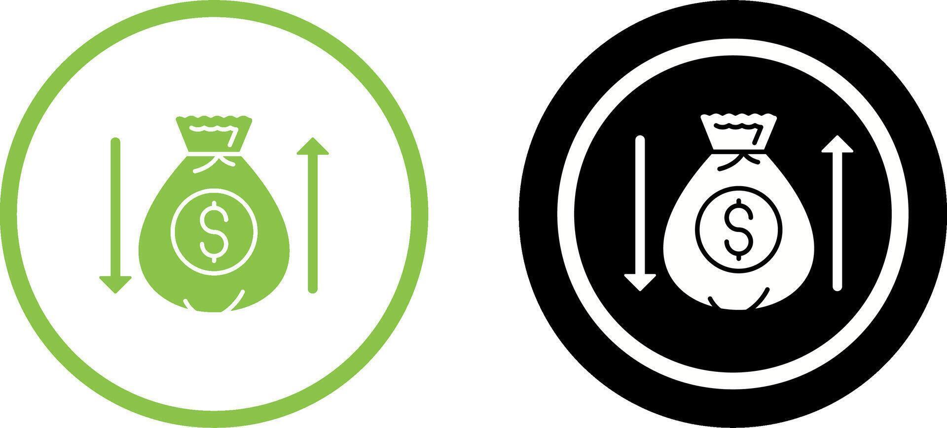 Money Bag Icon Design vector