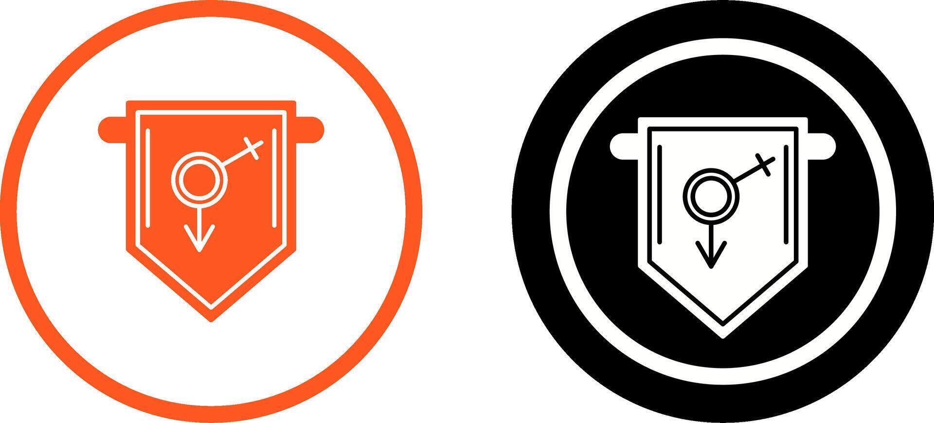 College Fraternity Icon Design vector