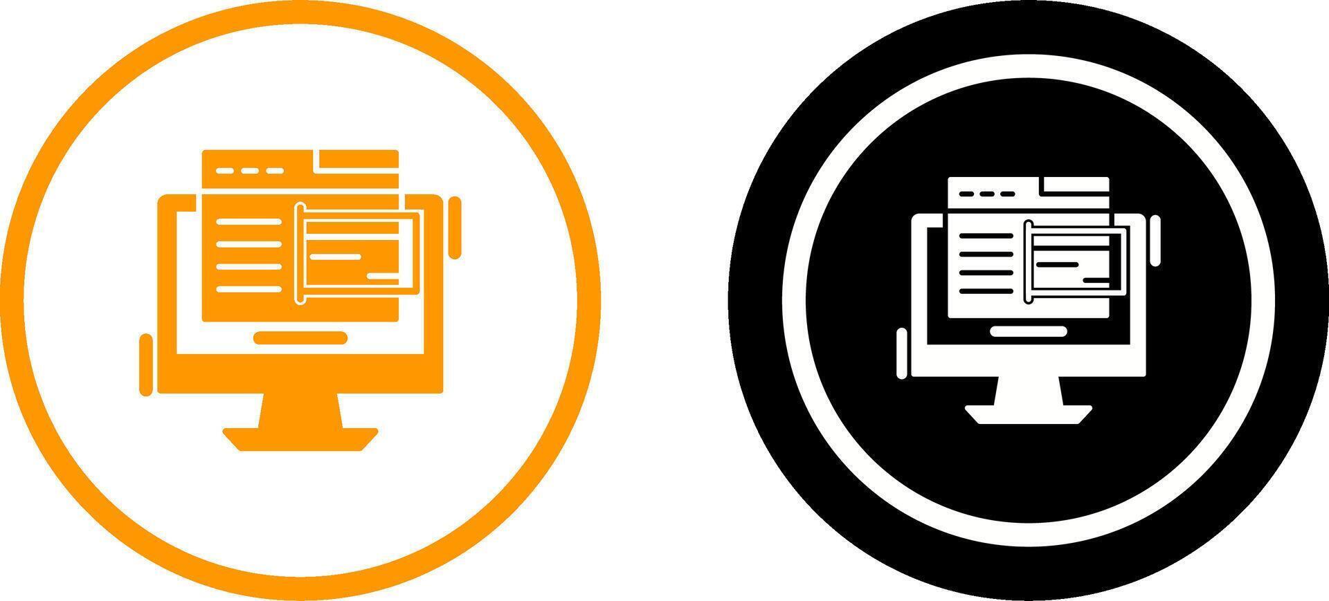 Online Payment Icon Design vector