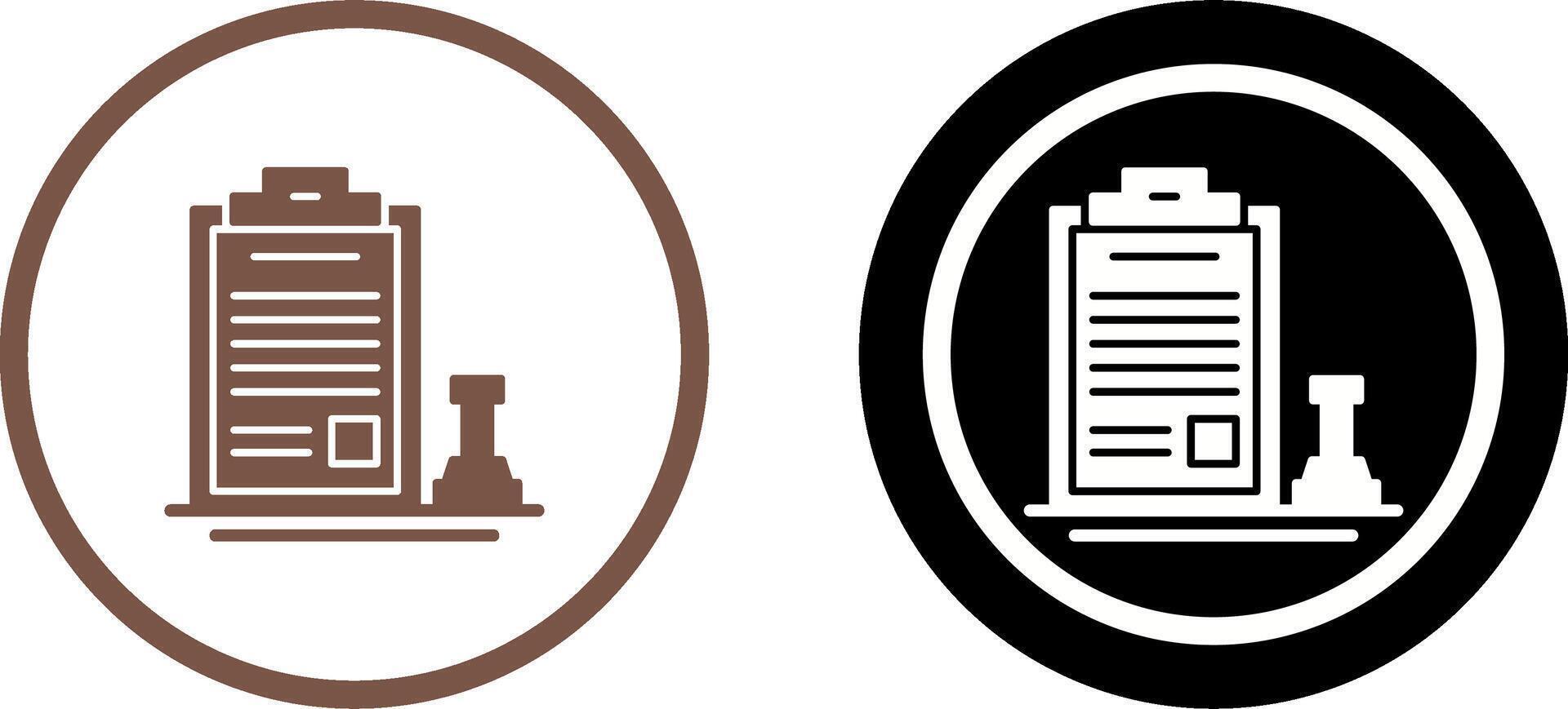 Stamp Icon Design vector