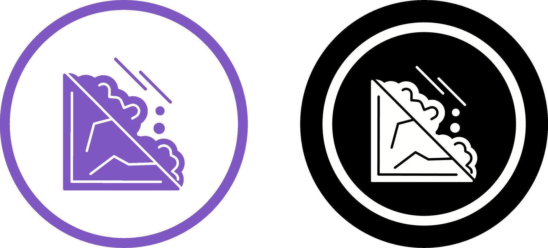 Avalanche Icon Design vector