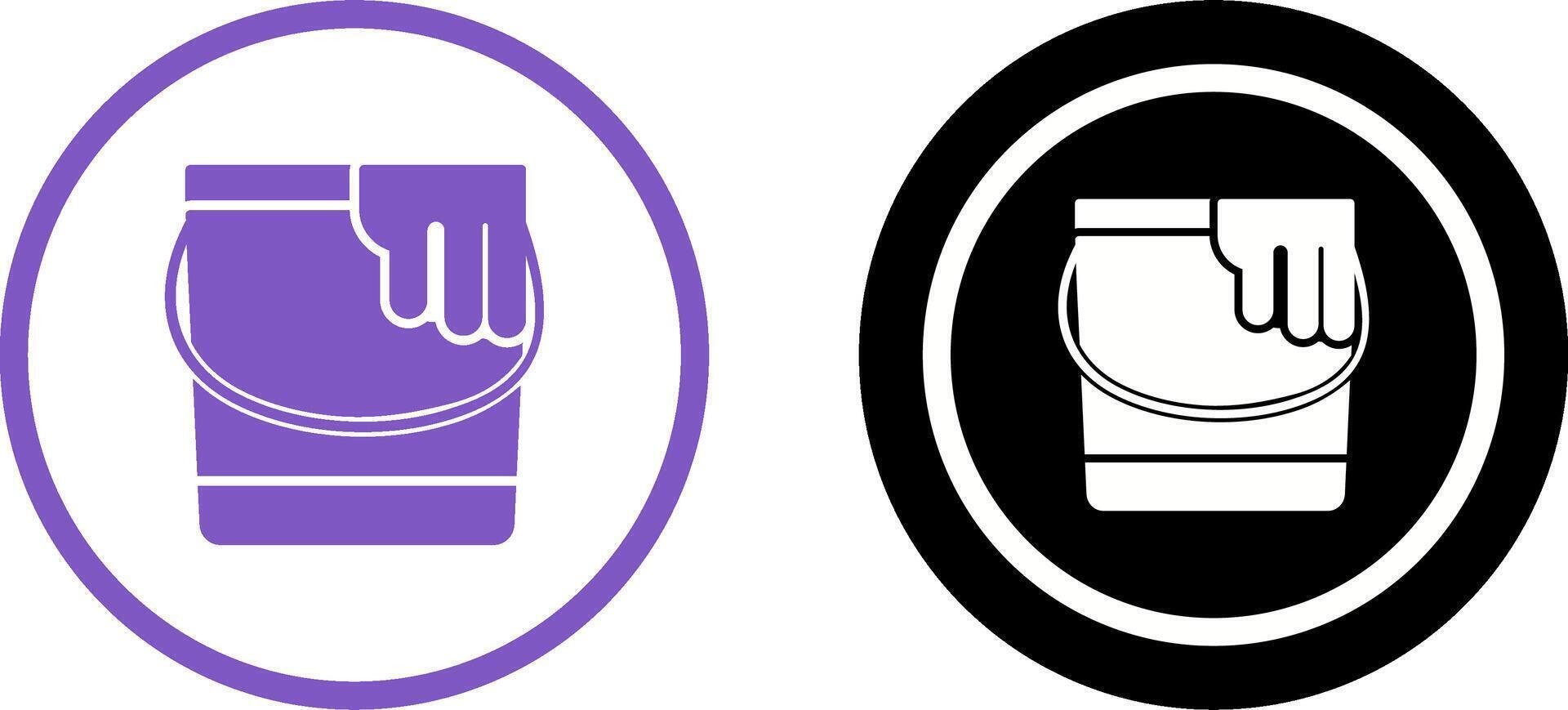 Paint Bucket Icon Design vector