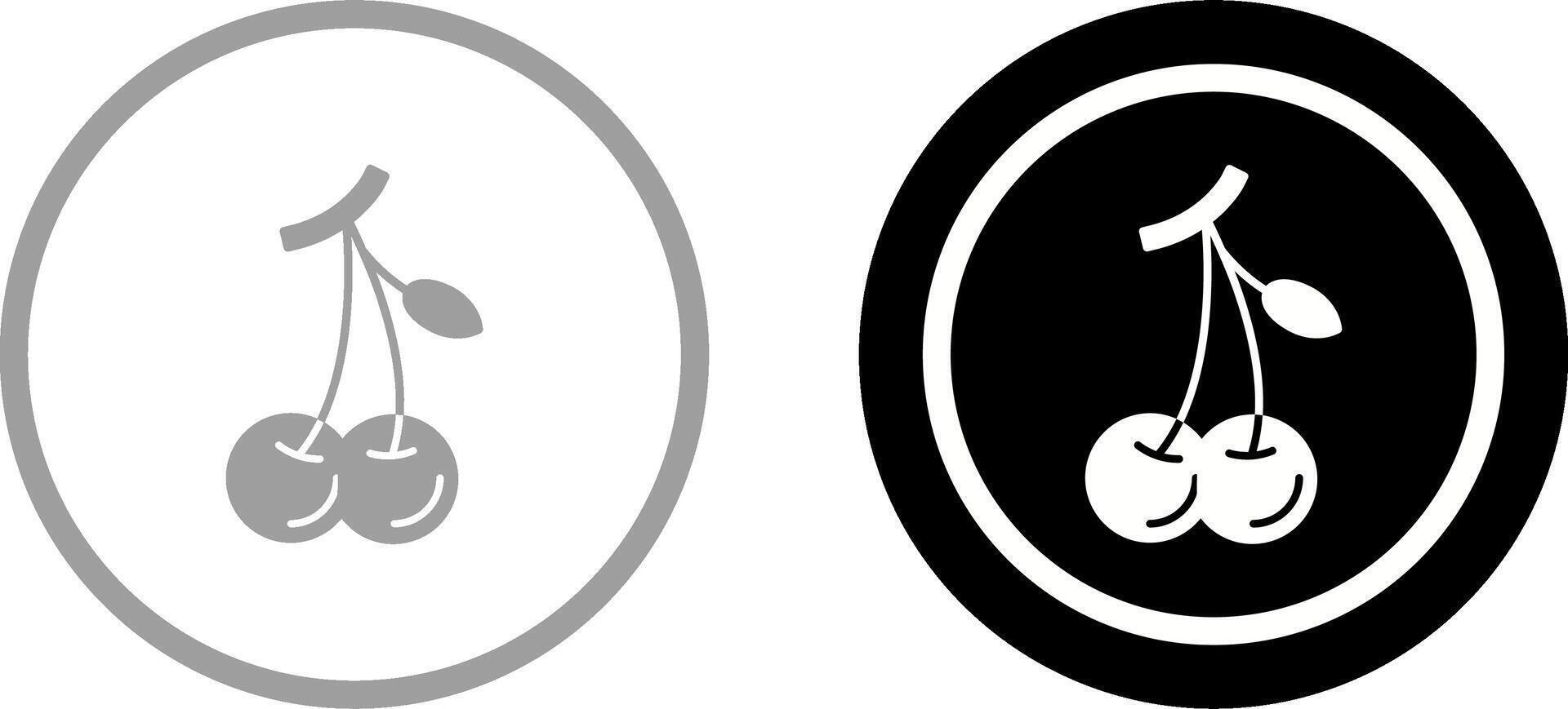 Cherries Icon Design vector