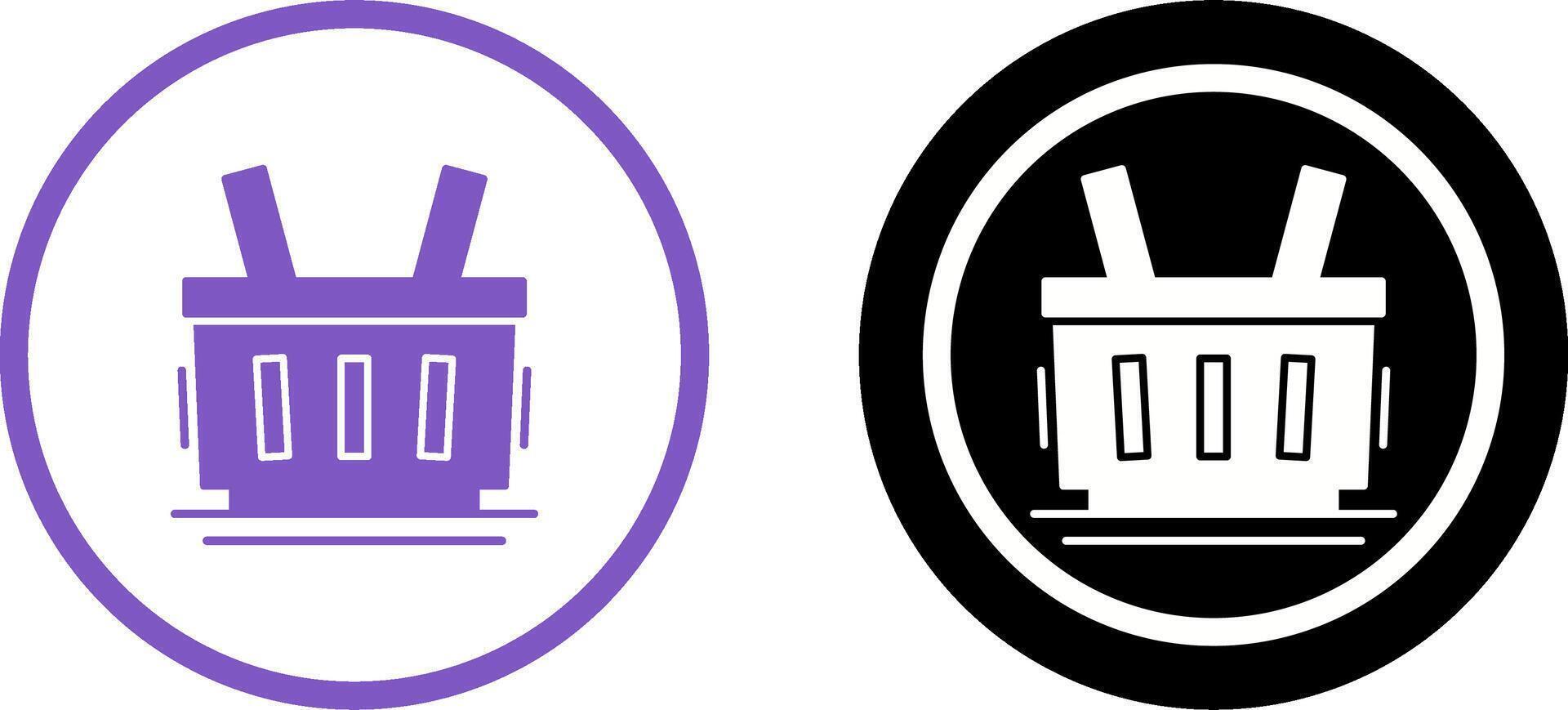 Shopping Basket Icon Design vector