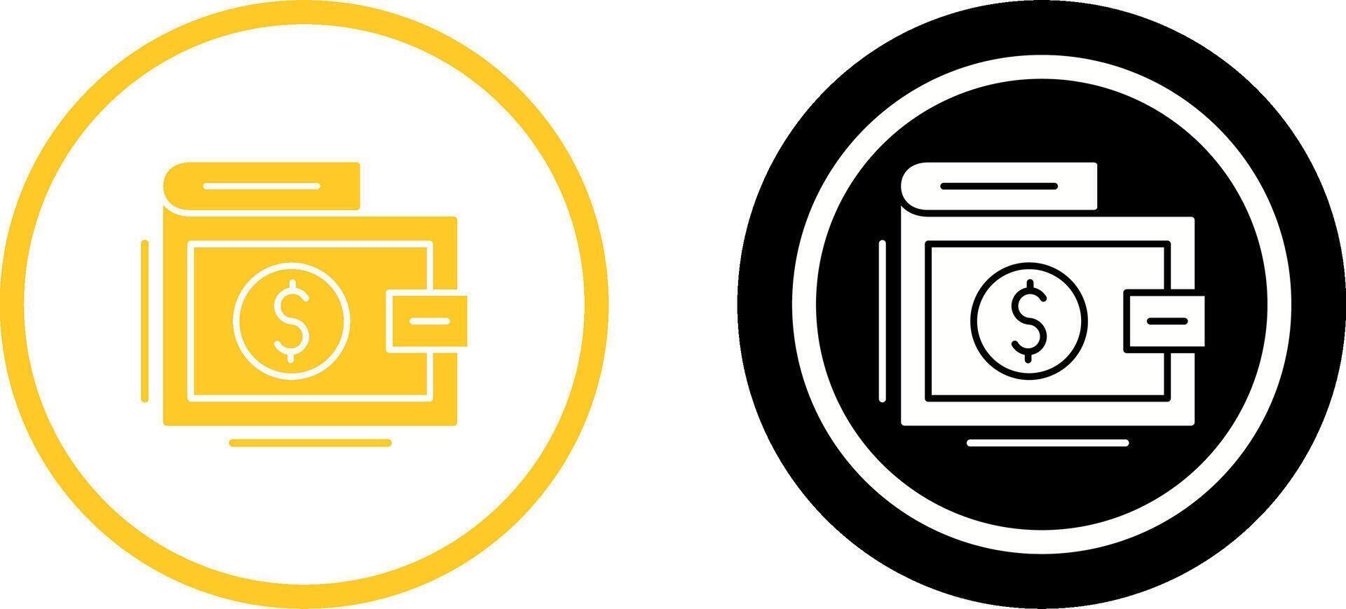 Wallet Icon Design vector