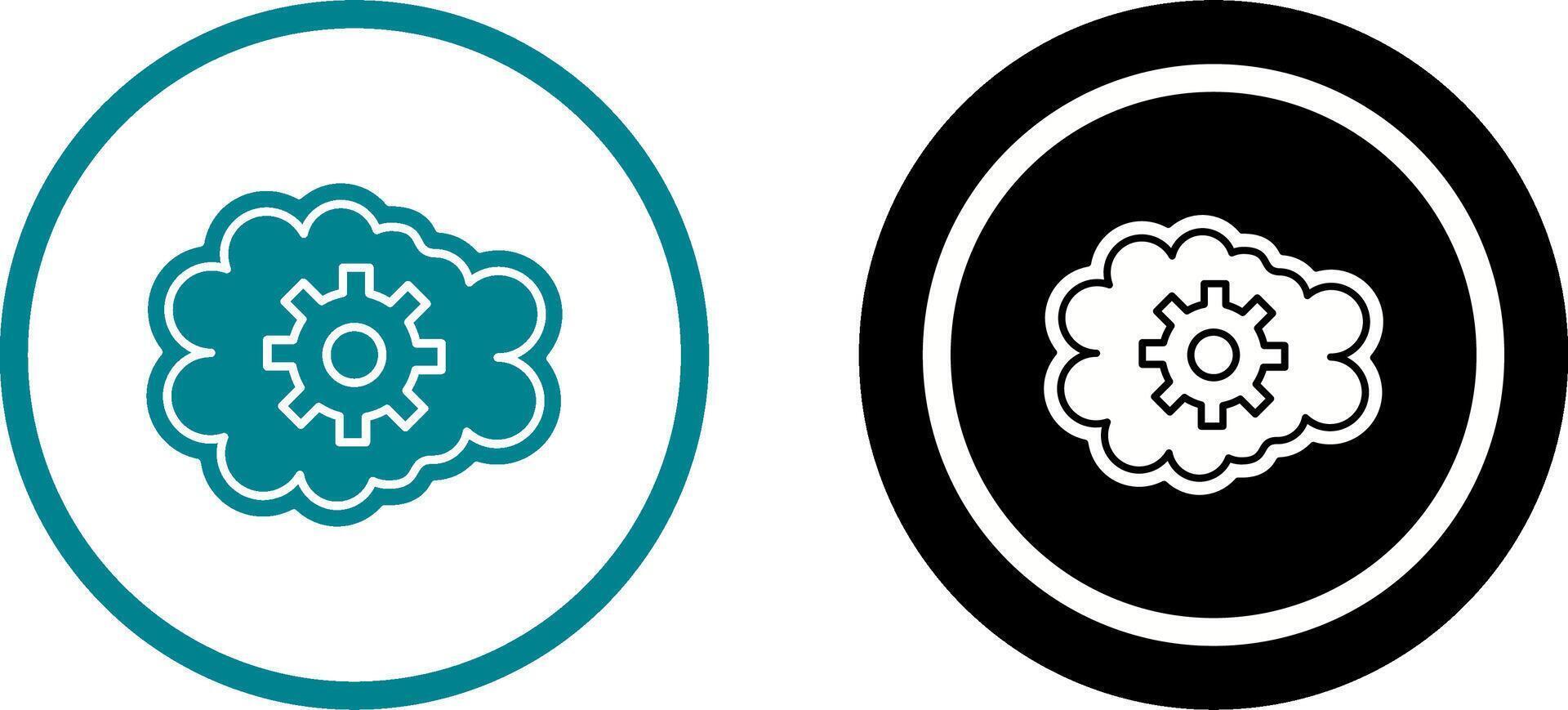 Mental Control Icon Design vector