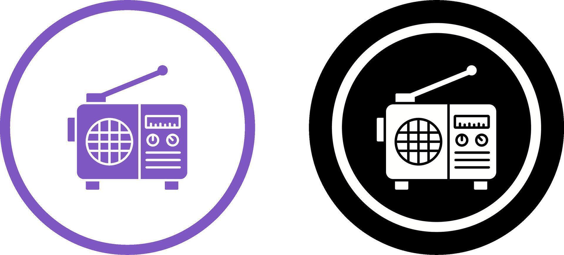 Radio Icon Design vector