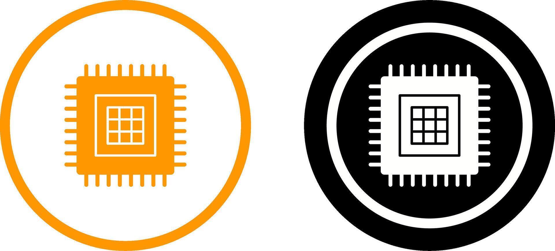 Processor Icon Design vector
