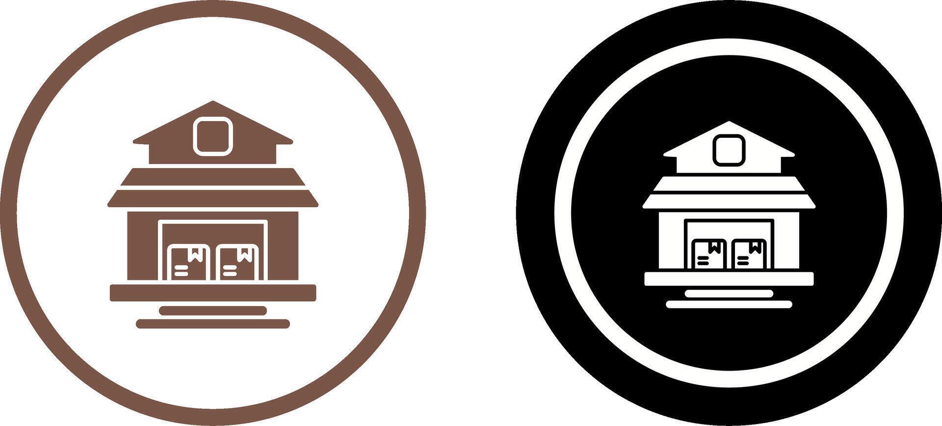 Warehouse Icon Design vector